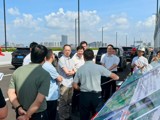 市人大常委会秘书长李海洲带队调研东晓南二标项目建设情况